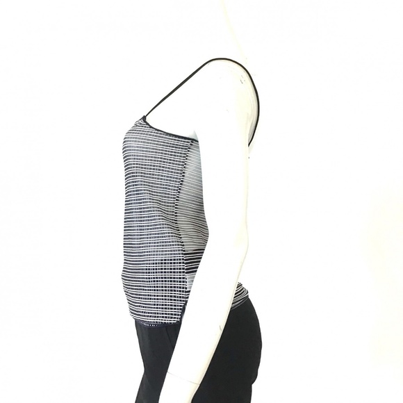 ARMANI COLLEZIONI spaghetti strap sheer stripe top - Picture 4 of 7